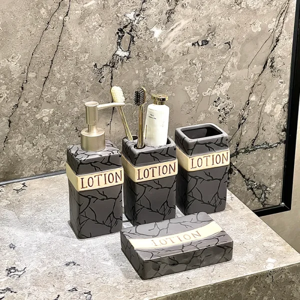 Grey Ceramic Soap Dispenser Bulk