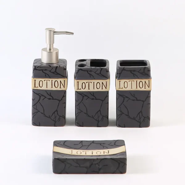 Grey Ceramic Soap Dispenser Bulk