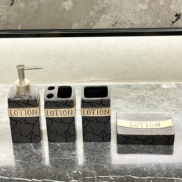 Grey Ceramic Toothbrush Holder Bulk