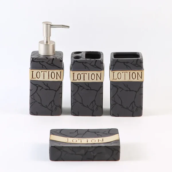 Grey Ceramic Toothbrush Holder Bulk