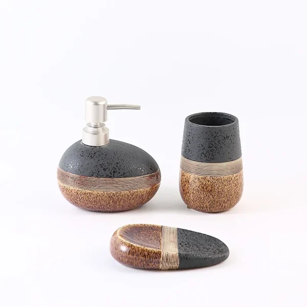 Custom Ceramic Stoneware Bathroom Tumbler