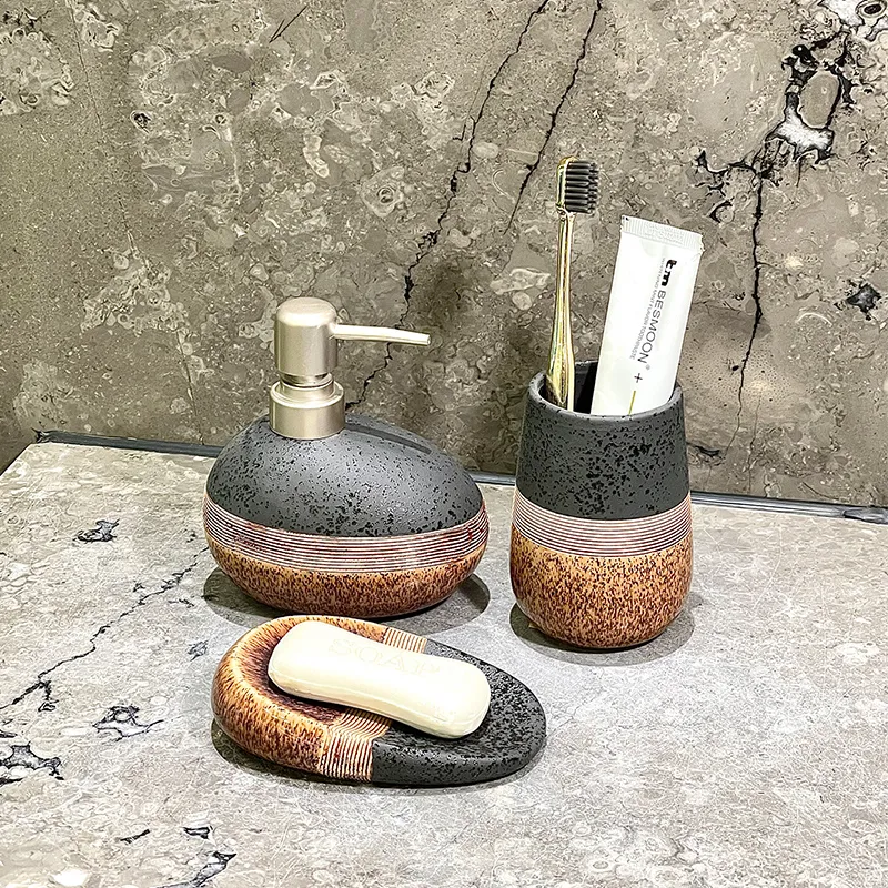 Custom Ceramic Stoneware Bathroom Tumbler