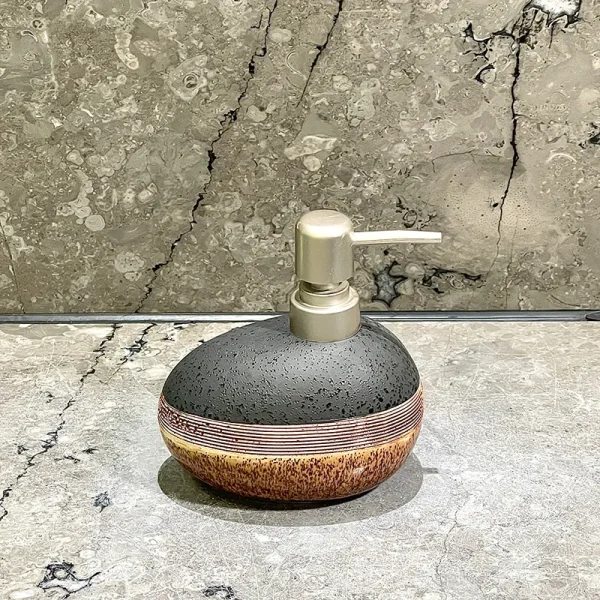 カスタム セラミック ストーンウェア ソープディスペンサー