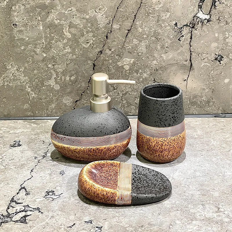 Custom Ceramic Stoneware Soap Dispenser