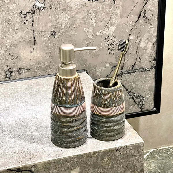 Custom Handmade Ceramic Bathroom Tumbler