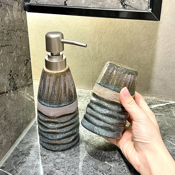 Custom Handmade Ceramic Bathroom Tumbler