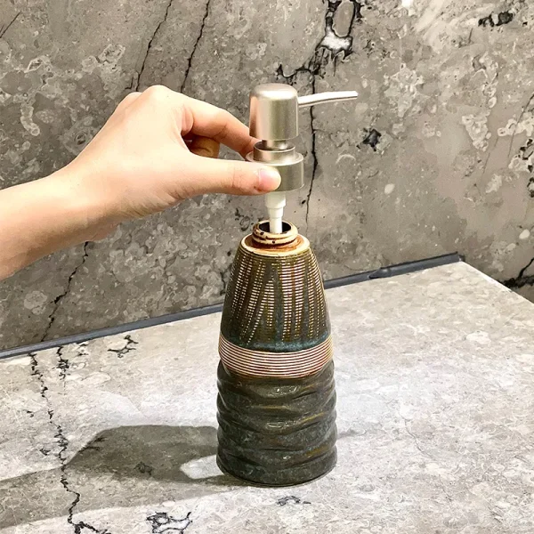 Custom Handmade Ceramic Soap Dispenser