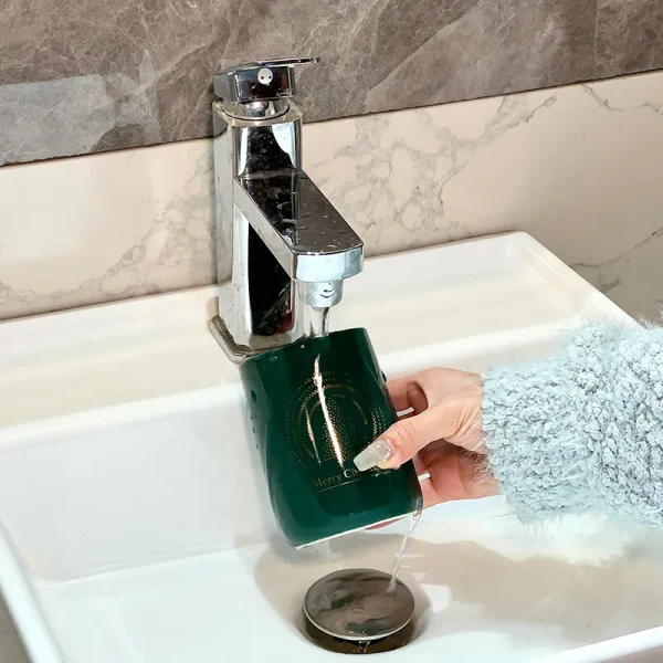 Green Ceramic Bathroom Tumbler Bulk