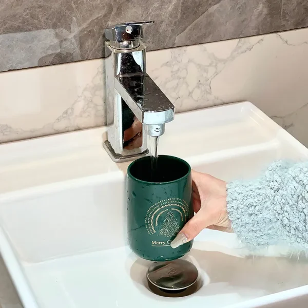 Green Ceramic Bathroom Tumbler Bulk