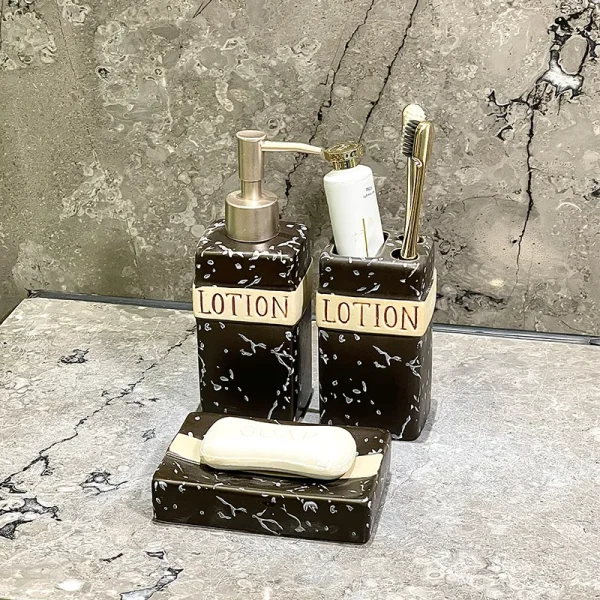 Cerâmica preta para saboneteiras por atacado