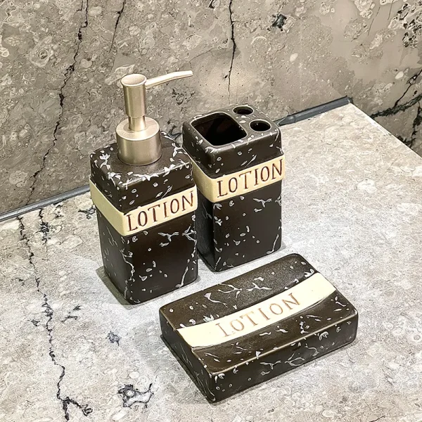 Cerâmica preta para saboneteiras por atacado