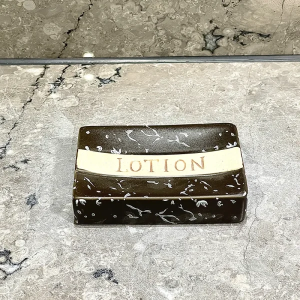 Cerâmica preta para saboneteiras por atacado