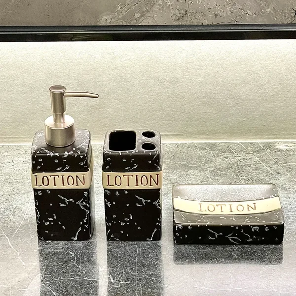 Cerâmica preta para saboneteiras por atacado