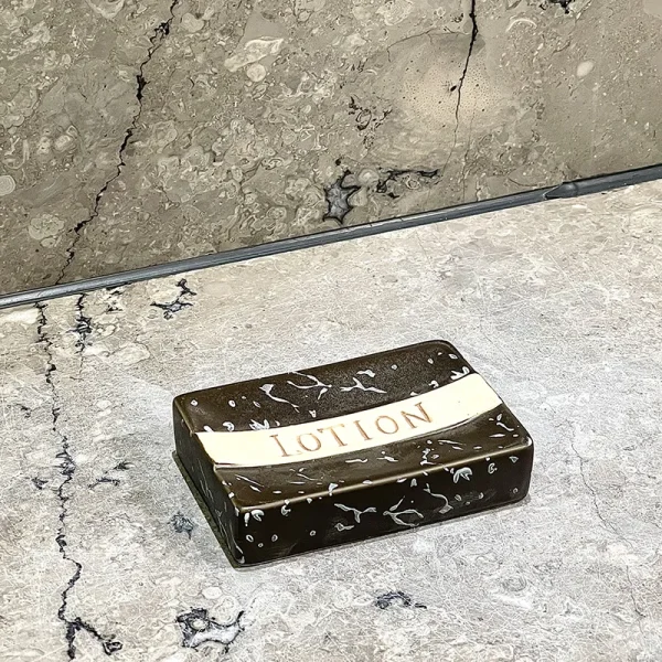 Cerâmica preta para saboneteiras por atacado