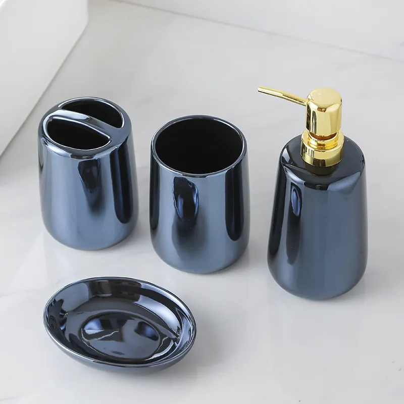 Bulk Blue Bathroom Accessories Set Manufacturer (1)