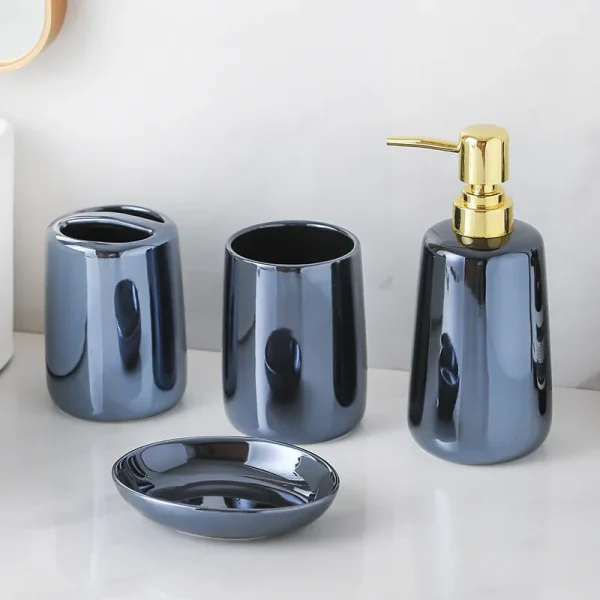 Bulk Blue Bathroom Accessories Set Manufacturer (2)