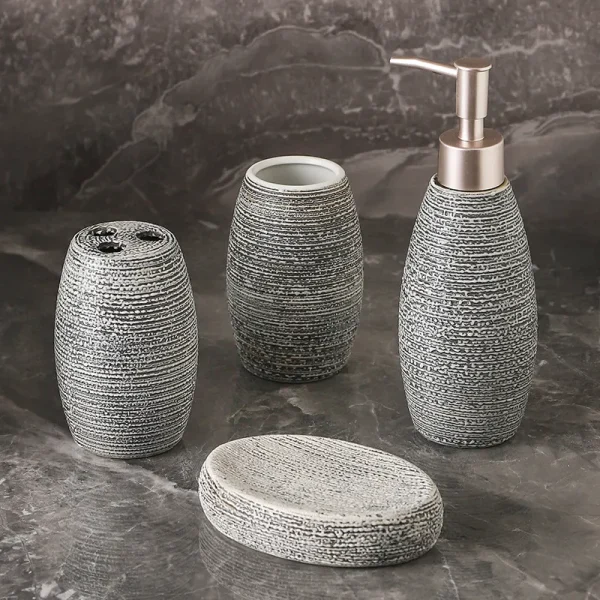Customized Bathroom Set 4-Piece Luxury Ceramic (1)