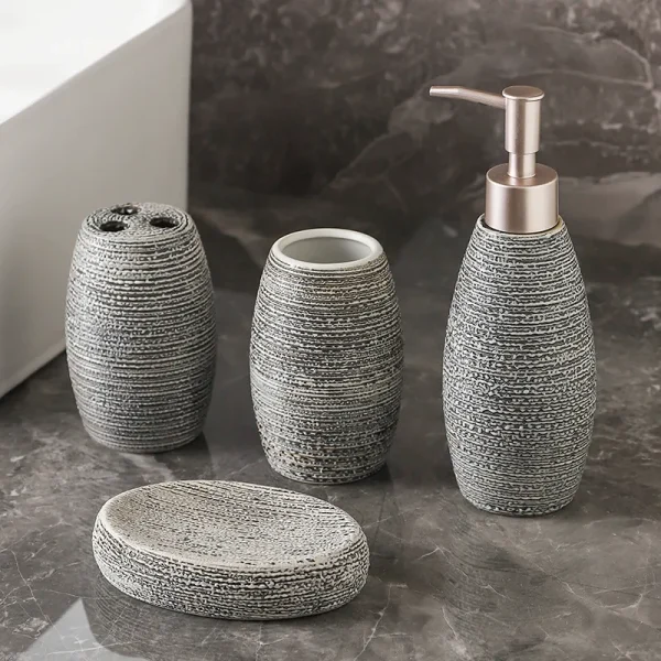 Customized Bathroom Set 4-Piece Luxury Ceramic (2)