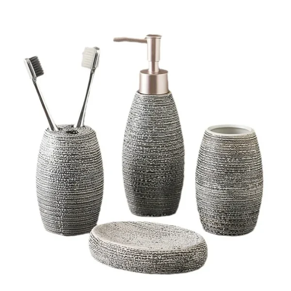Customized Bathroom Set 4-Piece Luxury Ceramic (3)