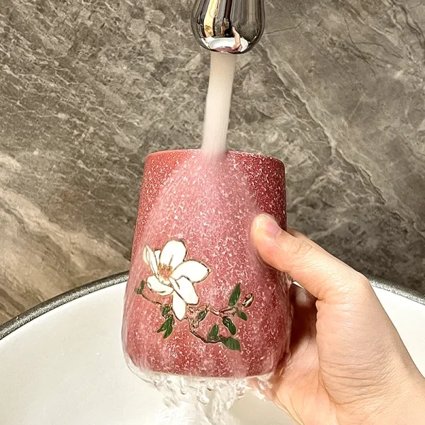 Hand Painted Ceramic Bathroom Tumbler Wholesale