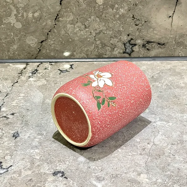 Hand Painted Ceramic Bathroom Tumbler Wholesale