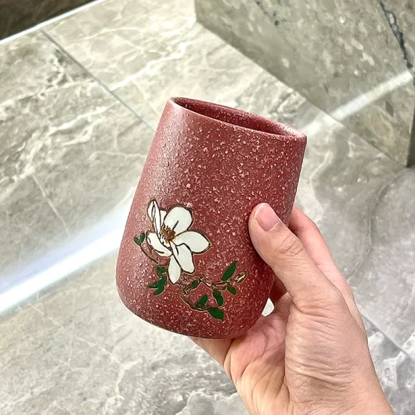 Hand Painted Ceramic Bathroom Tumbler Wholesale