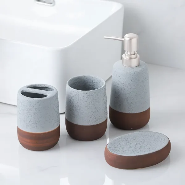 OEM Ceramic Bathroom Accessories Set Manufacturer (1)