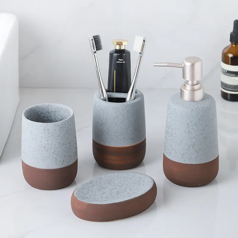 OEM Ceramic Bathroom Accessories Set Manufacturer (3)