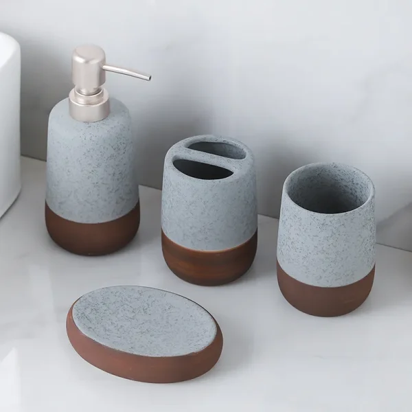 OEM Ceramic Bathroom Accessories Set Manufacturer (4)