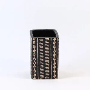 Wholesale Black Ceramic Bathroom Tumbler