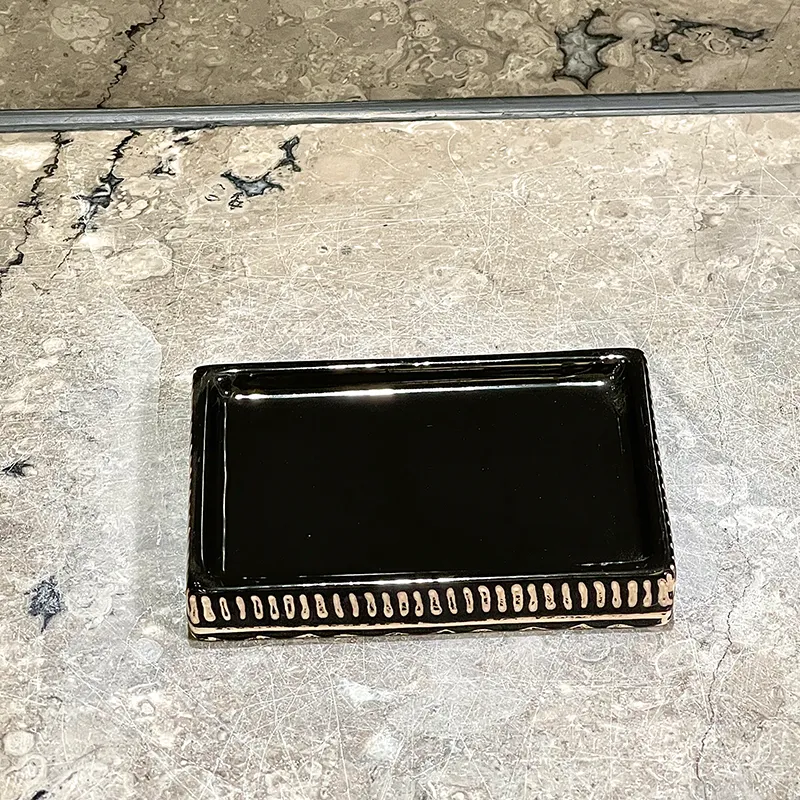 Wholesale Black Ceramic Soap Dishes