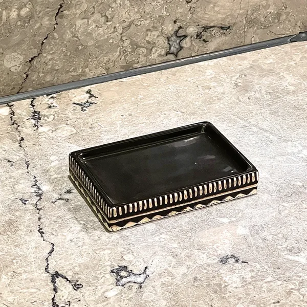 Wholesale Black Ceramic Soap Dishes