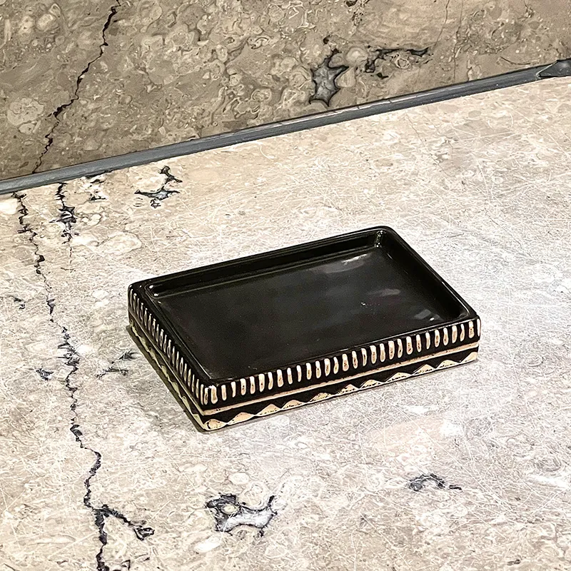 Wholesale Black Ceramic Soap Dishes