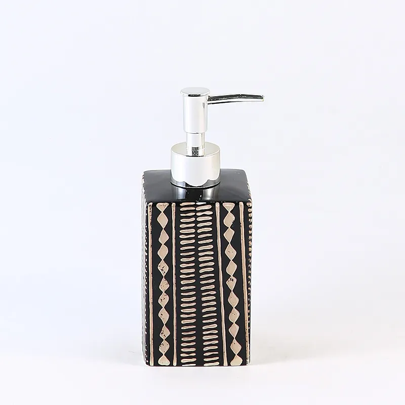 Wholesale Black Ceramic Soap Dispenser
