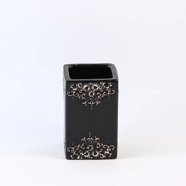 Wholesale Luxury Ceramic Bathroom Tumbler