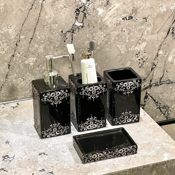 Suporte para escova de dentes em cerâmica de luxo por atacado
