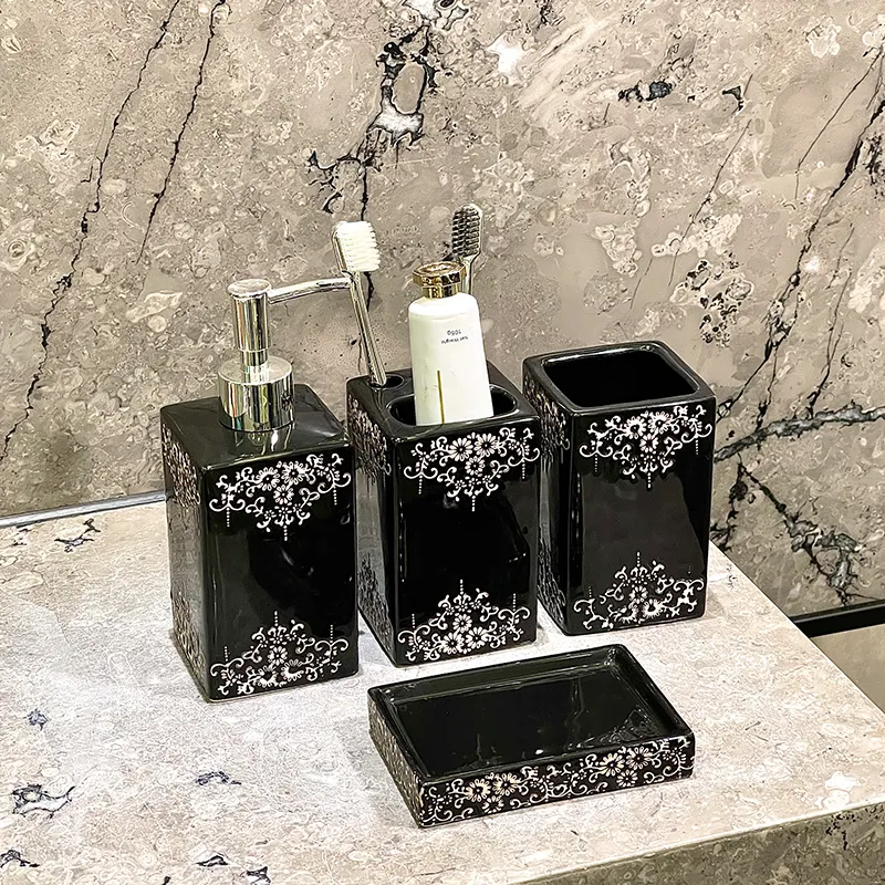 Suporte para escova de dentes em cerâmica de luxo por atacado
