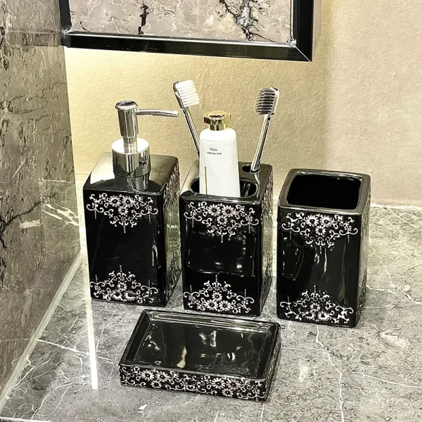 Suporte para escova de dentes em cerâmica de luxo por atacado