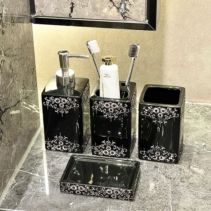 Suporte para escova de dentes em cerâmica de luxo por atacado