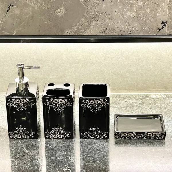 Suporte para escova de dentes em cerâmica de luxo por atacado