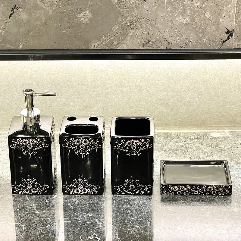Suporte para escova de dentes em cerâmica de luxo por atacado
