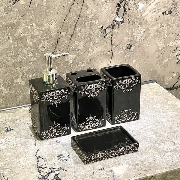 Suporte para escova de dentes em cerâmica de luxo por atacado