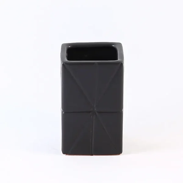 Black Ceramic Bathroom Tumbler Wholesale