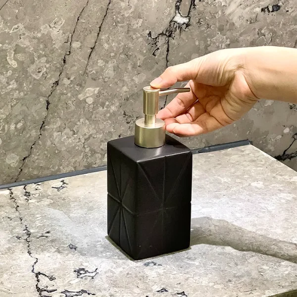 Black Ceramic Hand Soap Dispenser Bulk