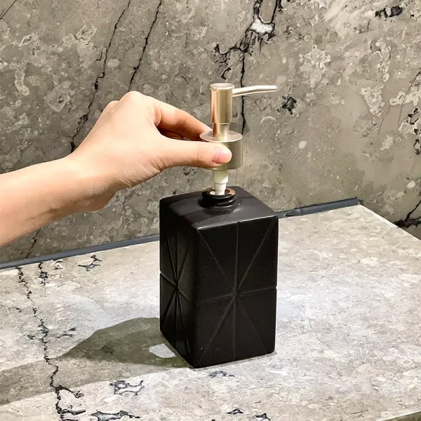 Black Ceramic Hand Soap Dispenser Bulk