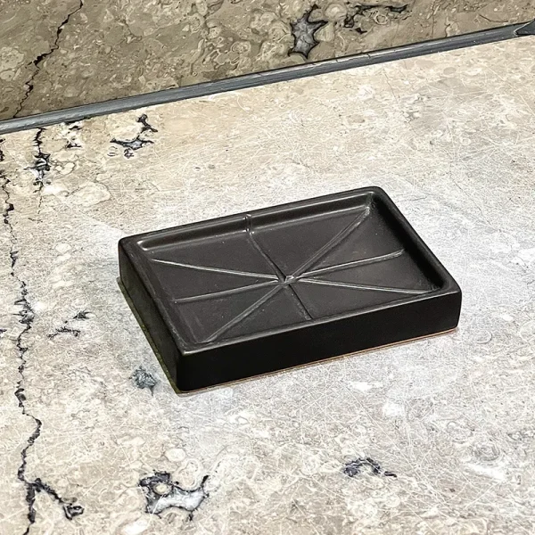 Black Ceramic Soap Dish Wholesale
