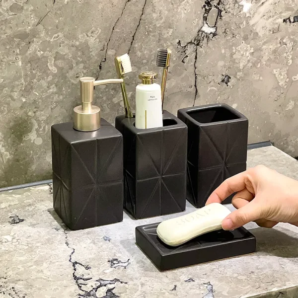 Black Ceramic Soap Dish Wholesale