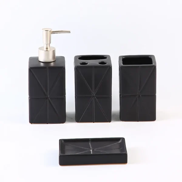 Black Ceramic Toothbrush Hholder Bulk