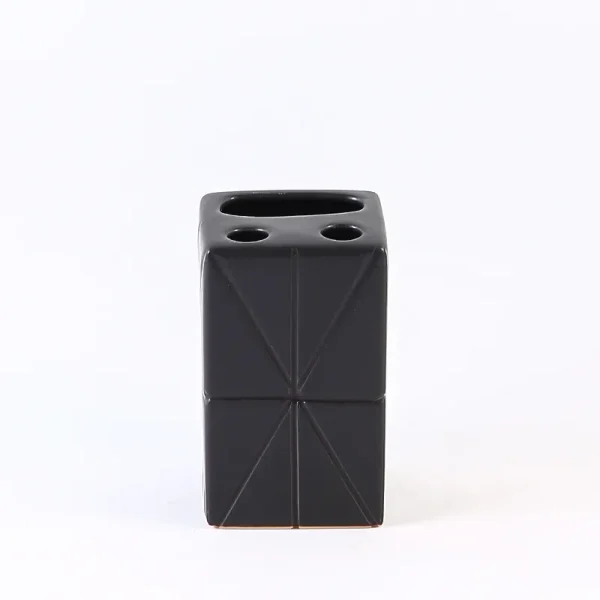 Black Ceramic Toothbrush Hholder Bulk