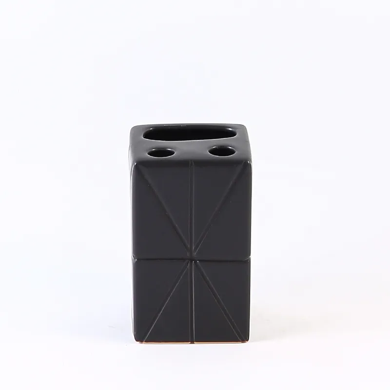 Black Ceramic Toothbrush Hholder Bulk